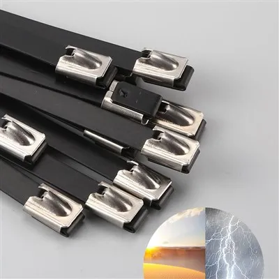 بند کابل استیل مشکی